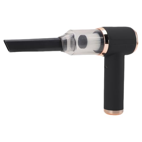 Depisuta Handheld Car Vacuum Cleaner, High Power Rechargeable Cordless Air Blower with 5 Replaceable Nozzles Multifunctional Small Air Duster for Keyboard Pet Hair Travel RV Office