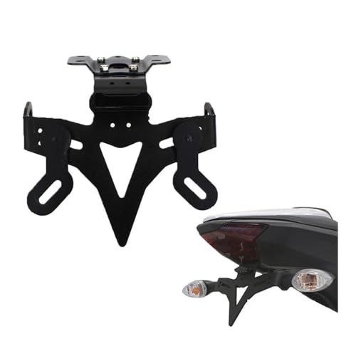 Support de plaque d'immatriculation MT-07 et FZ-07 accessoire moto noir