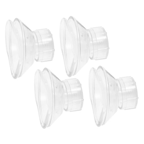 UKCOCO Lot De 4 Ventouses De Fixation Robustes en PP Transparent pour Auvent De Camping-Car, Accessoires Extérieurs Polyvalents, Compatibles Parois Vitreuses, Utilisation Camping Voyage Été
