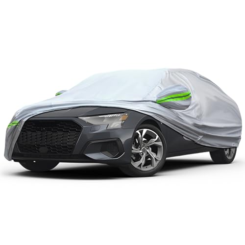 Image of 6-layer Full Car Cover Is All-weather Waterproof, Universal In All Seasons, Snow Prevention, Rainproof, Acid Rainproof, Sunscreen, Ultraviolet-proof, Universally Applicable To Sedan (165 inch-182 inch)