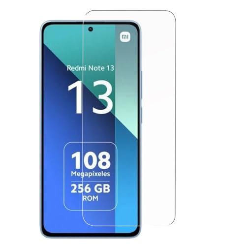 Todotumovil Protector Pantalla para Xiaomi Redmi Note 13 | Cristal templado movil | Antiarañazos | Antihuellas | Dureza 9H | Ultra fino | Ultra Transparente | Ultra Resistente