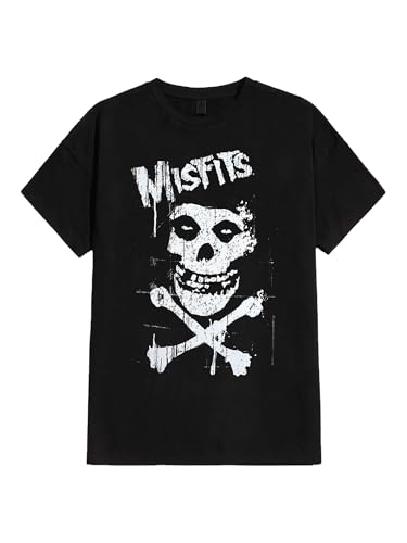 T-shirt Misfits Bones Razamataz noir coton confortable sans pli
