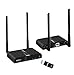 gofanco 1080p Wireless HDMI Extender at 165ft (50m) [Expandable Up to 2x2 Transmitter and Receiver] with HDMI Loopout on TX, Dual Antenna, 5GHz, 10 Channels, IR Extension (HDwirelessMulti)