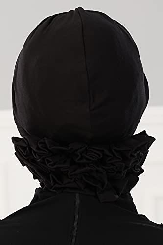 Aisha's Design Instant Turban Head Wraps for Women, 95% Cotton Scarf Hijab Shirred Design, Chemo Cancer Headwear 5