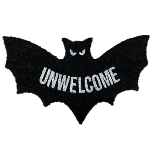 Paillasson en forme de chauve-souris, tapis gothique décoratif, antidérapant, tapis de décoration intérieure et extérieure, pour vacances, fête, entrée,...