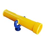 SunniMix Parque infantil monocular pirata telescopio juguete para exteriores de madera columpio para niños aprendizaje interactivo – Amarillo