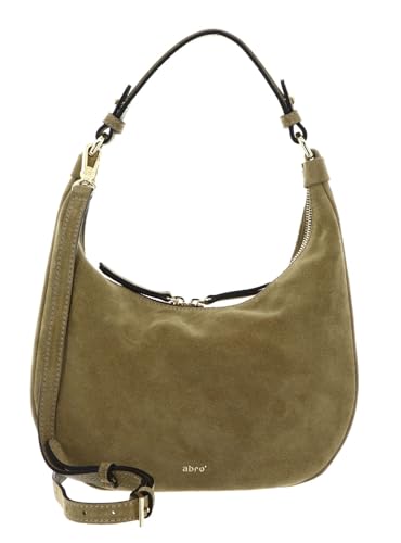 Sac hobo Abro en cuir suédé kaki de haute qualité