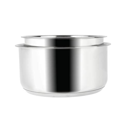 Sitram 713517 Batterie de cuisine 5 pièces en Acier Inoxydable ARPEGE : 2 poêles Ø24-28 revêtues, 2 casseroles Ø16-18 cm, 1 poignée Amovible SITRAMOVIBLE - Tous feux dont Induction – Image 5