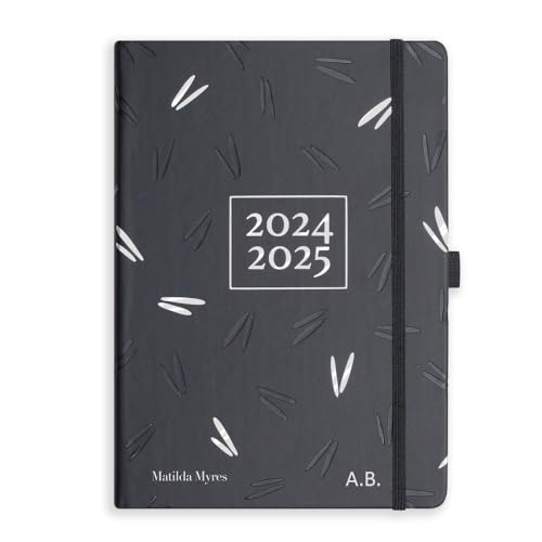 Matilda Myres 2024-2025 Academic Diary - A5 Weekly Diary - Mid Year July '24 to July '25 - Personalised Version - Black