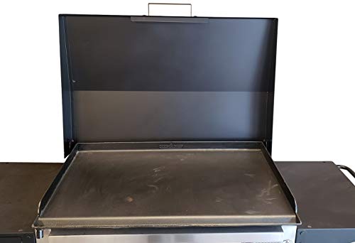 Backyard Life Gear Hinged Cover Lid For Camp Chef Ftg600 Flat Top Griddle - Black #TOP2