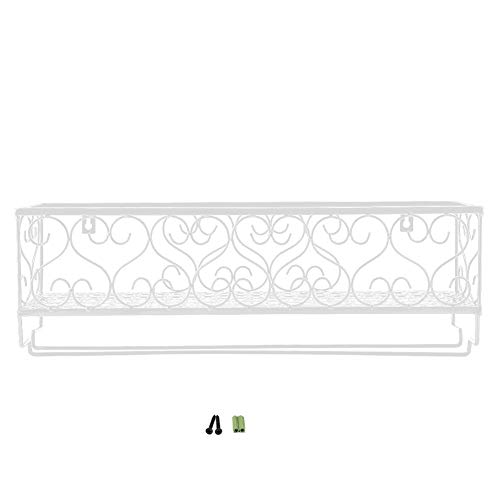 Rangement en verre pour la maison et bar mural blanc Cocoarm design