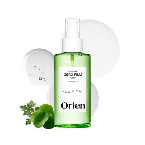 Orien Mugwort Zero Film Toner 5.41 fl.oz. 160ml ㅣpH5.5 Calming, Soothing, Hydrating Spray Toner