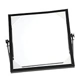 Hoement Metall-glas Bilderrahmen Schwarzer Foto Trockenblumenrahmen mit Stabilem Ständer Vielseitig...