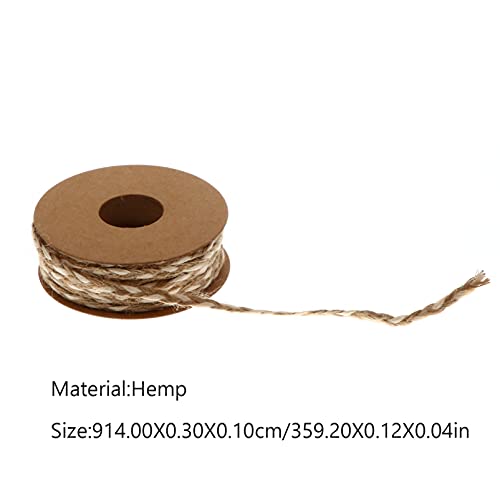 ARTIBETTER 1 Rolo Fio De Juta Natural Corda De Juta Natural Corda Rústico Presente Fita de Embrulho