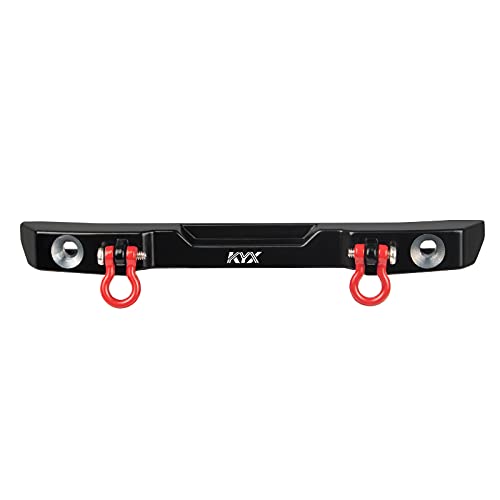 KYX Racing Aluminum Alloy Rear Bumper Upgrades Parts Accessories for 1/24th Scale RC Crawler Car Axial SCX24 JLU AXI00002
