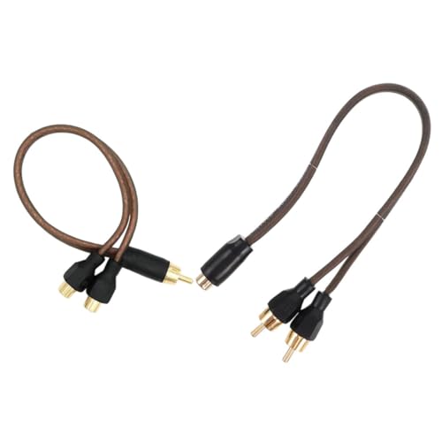 Cable de audio para coche divisor estéreo Angoily para conectar subwoofer sin interferencias