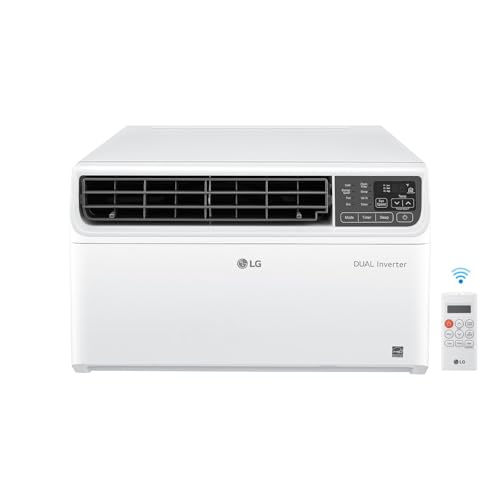 LG 8,000 BTU Dual Inverter Smart Window AC, 115V, White
