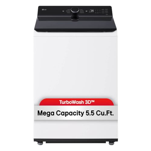 LG WT8400CW 5.5 Cu. Ft. White Mega Capacity Smart Top Load Washer w/EasyUnload