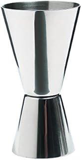 BarCraft Cocktail Jigger Dual Spirit Measure Cup, Stainless Steel, 25ml/50ml