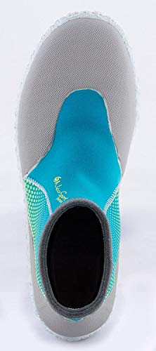 Neosport Premium Neoprene Low Top Pull On Boot Wetsuit, Brite Blue, Size 4/3Mm #TOP4