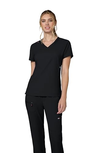 トップス nigico Philosophy Women's 3-Pocket Mock-Wrap Scrub Top – koihappiness