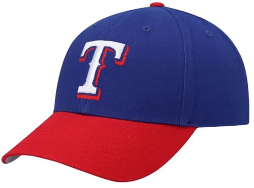 Gorra Oficial Juvenil Texas Béisbol Ajustable Azul/Rojo miniatura 1