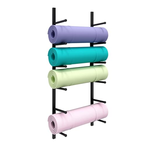 Support de tapis de yoga suspendu en métal pour un gain de place optimal