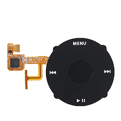 Rueda de Clic para iPod Video 5 y 5.5 Gen Botón de Repuesto Negro 30Gb