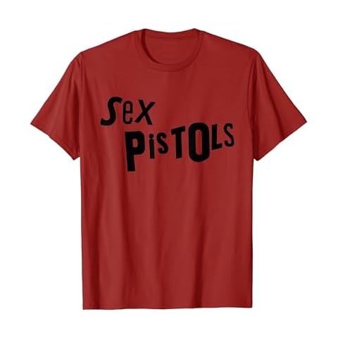 Sex Pistols Official Black Logo T-Shirt Cover