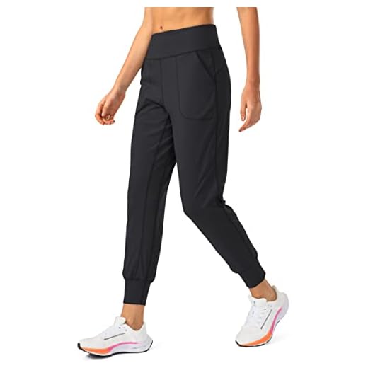 Soothfeel Women's Joggers with Zipper Pockets High Waisted Athletic Workout Yoga Pants Joggers for Women Black