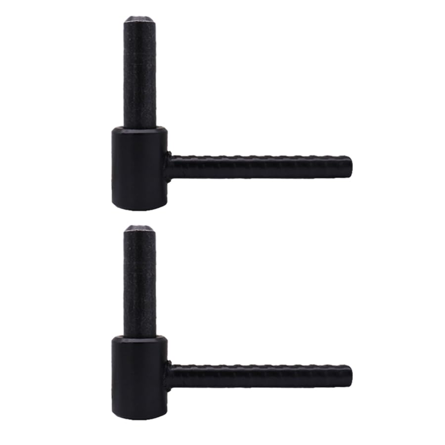 Lot de 2 Gonds à Scellement Chimique - Longueur 90 mm - Diamètre 14 mm - Corps de gond anti corrosion - Volets Battants - Charnières de Volet Battant - Tige...