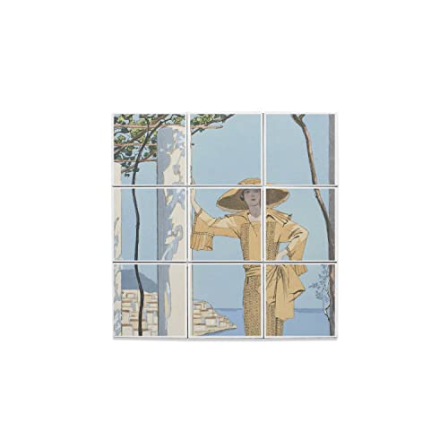 Carreaux Céramique Décoratif Art Deco Lot de 9 Pièces pour Crédence et Mur