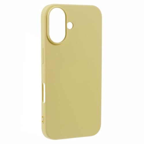 Image of ArmourPro Silicone Back Case for iPhone 16 Soft-Touch Case | Yellow