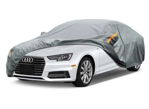 Image of Kayme Heavy Duty Car Cover Custom Fit Audi A4 (2011-2025) Waterproof All Weather for Automobiles, Full Exterior Covers Sun Rain UV Protection.（Deliver About 3-10 Days）