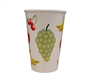 Esses Globals 300ml Printed Disposable Party Paper Cups Each - 50 Pieces-Paper Cup Paper Glass