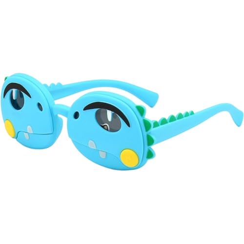 Children Cartoon Polarised Sunglasses Little Boy Dinosaur Baby Toy Glasses Silicone Sunscreen Sunglasses Outdoor Excursion