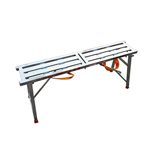 Genérico Taburete con escalón Escaleras de Mano Escalera de andamio, Escalera Plegable Multiusos Resistente y Duradera Uso en escaleras Banco de Trabajo con escalones Escalera de andamio de