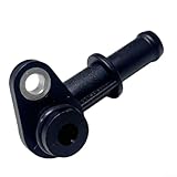 Honseadek Motor Kühlwasser Rohrverbinder für Cayenne V8 (2003-2016) und für Panamera 3.6L/4.8L V8 (2010-2016) - OEM 94810646200, Schwarz Plas