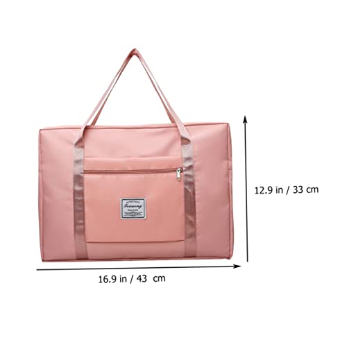 USHOBE Bolsa De Viagem Oxford Pano Roupas Pacote Maternidade Curta Distância Rosa