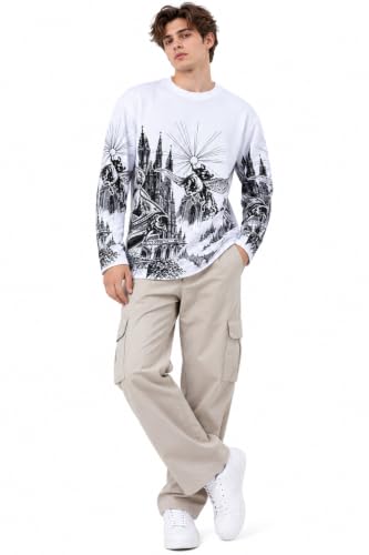 HYPE BORN Store HYPE BORN Men's Waffle T-Shirt Full Sleeve Boxy Fit - Image 7