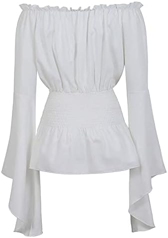 Blusas Vintage Mujer Bohemias – Blusa Gótica Elegante de Manga Larga con Volantes para Tallas Grandes