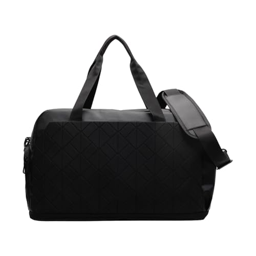Sac de voyage de grande capacité noir avec compartiment chaussures