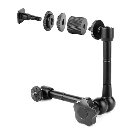 Image of PHOTOMAX 11 inch Magic Articulating Adjustable Arm for DSLR Camera, LCD Monitor, LED Lights, Flash Light, Microphone (11 inch Articulating Arm)