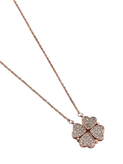 See full amazon price history chart for Heart Clover magnetic necklace stainless steel for girls & women (Rose gold) Heart Clover magnetic necklace stainless steel for girls & women (Rose gold) (B0CFJC31QH) Amazon Price History, Amazon Price Tracker