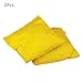 M METERXITY 2 Pack Cornhole Bean Bags - Canvas Sandbag with Plastic Particles, Apply to Bean Bag Throwing Games/Outdoor Activities(Yellow)