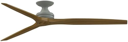 Miniatura 25 de Spitfire - Ventilador de techo de 3 aspas, 21.08 pulgadas de alto y 72 pulgadas de ancho, acabado negro, color blanco lavado 2-Blanco mate,Blanco