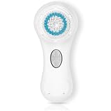 Microtree Facial Cleansing Brush Rechargeable Waterproof with 2 Sonic Vibration Speeds for Home & Travel(White)