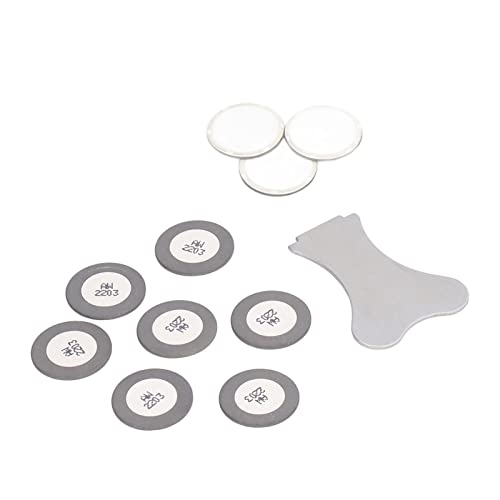 Yuecoom Disques Céramique 20mm 10 Pièces, Membrane Atomiseur 1,7 MHz Étanchéité Kit Accessoires pour Humidificateur et Fontaine Brumisateur à Ultrasons