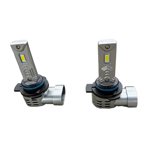 Image of Marsauto 9012 Light Bulbs, Fanless IP68 Fog Light - 2 Pack | HIR2 sockets, 1:1 mini size no adapter, fits truck SUV, all-weather IP68, 3-min DIY install