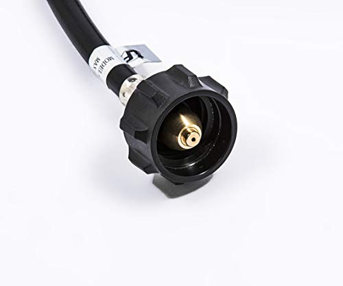 Replace parts 3 Feet Propane Adapter Hose 1 lb to 20 lb Converter and Gas Regulator fit for Blackstone 17”, 22” Tabletop, and The Dash Griddles